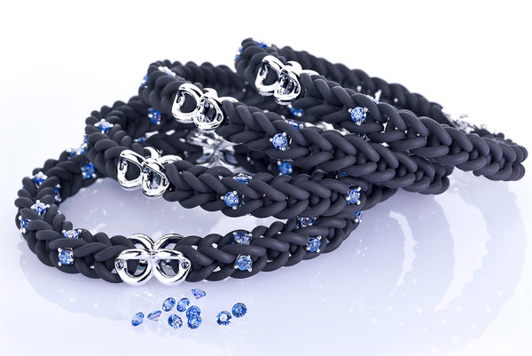 kautschukarmband_silber_kautschuk_swarovski-zirkonias_sportlich elegant_modern_bequem_kairos_ramona matthaei