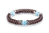 kautschuk armband_schmuck_kairos_silber_amazonit_handgefertigt_handarbeit