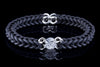 kautschuk armband_schmuck_kairos_silber_eiskristall_handgefertigt_handarbeit