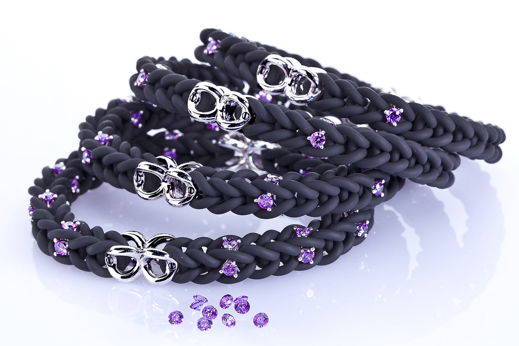 kautschukarmband_silber_kautschuk_swarovski-zirkonias_sportlich elegant_modern_bequem_kairos_ramona matthaei